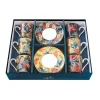 Easy Life Set de 6 tasses à espresso de 100 ml avec soucoupes EQUATORIAL> Coffret Cadeau|Petit Dejeuner