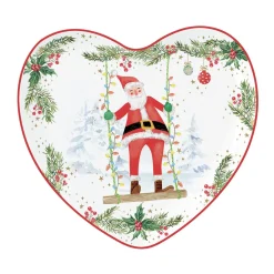 Easy Life Soucoupe JOYFUL SANTA> Noël|Services De Table En Porcelaine