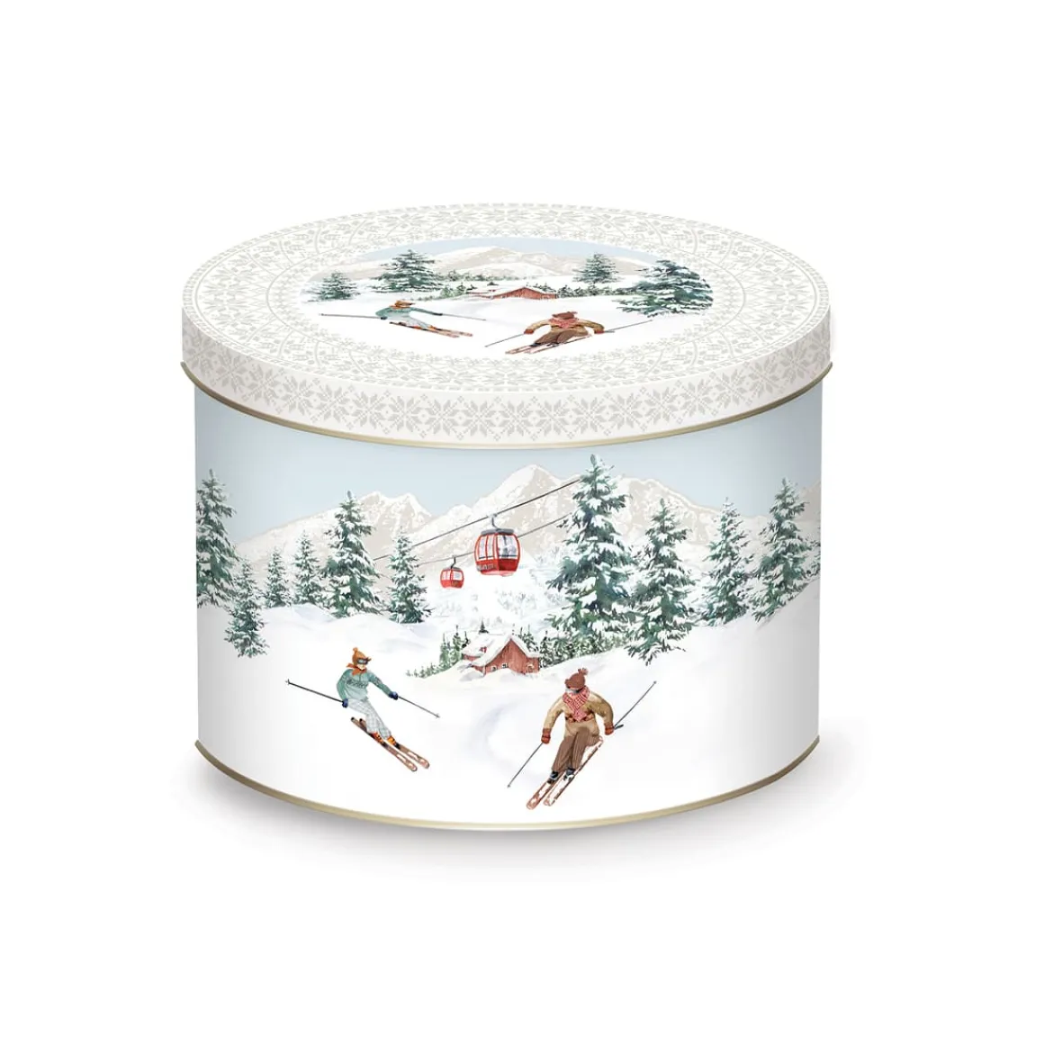 Easy Life Tasse avec boîte en métal CHALET> Noël|Petit Dejeuner