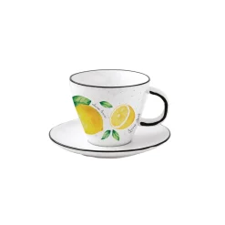 Easy Life tasse avec soucoupe AMALFI> Quotidienne|Petit Dejeuner