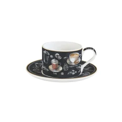 Easy Life Tasse avec soucoupe BARISTA> Petit Dejeuner