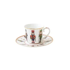 Easy Life Tasse à thé avec soucoupe NUTCRACKER> Noël|Petit Dejeuner