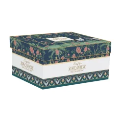 Easy Life Théière de 600 ml avec 2 tasses en porcelaine, dans une boîte cadeau MANDALAY> Coffret Cadeau|Petit Dejeuner