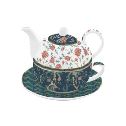 Easy Life Théière en porcelaine de 350 ml dans une boîte colorée MANDALAY> Coffret Cadeau|Petit Dejeuner